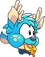 Puffle ciervo celeste ruffle