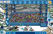 Blue puffles in the Forest during the Puffle Party 2009, Puffle Party 2010 and Puffle Party 2011