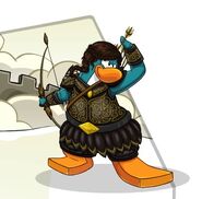 Sneak peek of an archer costume from the September 2013 Penguin Style catalog