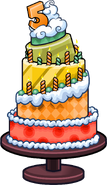 The 5th anniversary cake