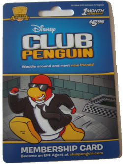 Membership card (unused) : r/ClubPenguin