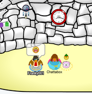 Chattabox in an igloo