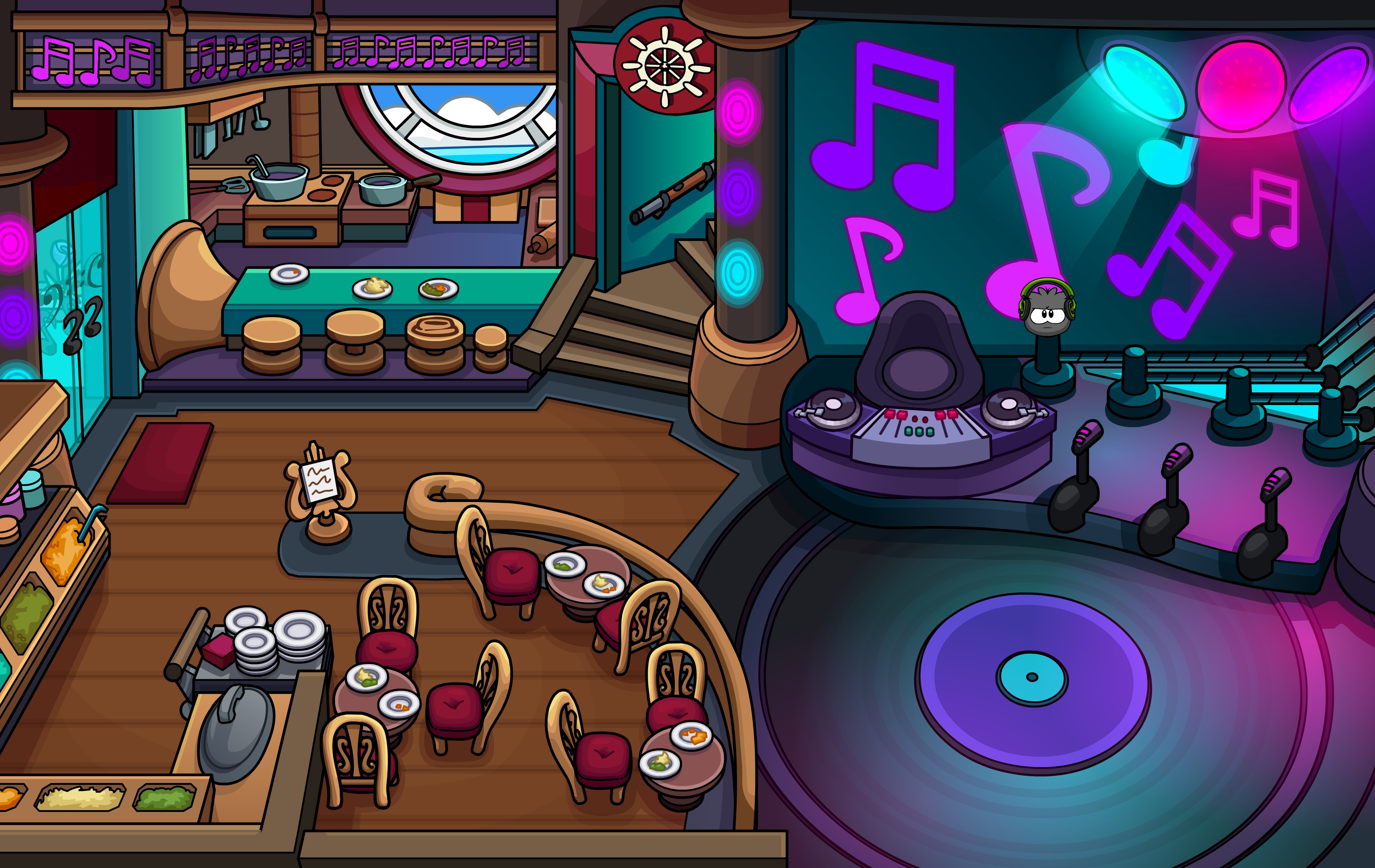 VISIT OLD PARTY ROOMS (MUSIC JAM CRUISE SHIP 2016) IN 2017 - CLUB PENGUIN 