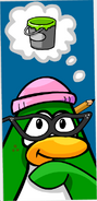 Aunt Arctic in issue #102 of the Club Penguin Times