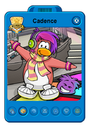 Cadence's Player Card with Lolz.