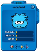 An undefined puffle card