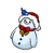 Snowman Pin