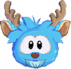 Blue deer 3d icon