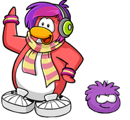 Cadence along with her puffle, Lolz.