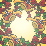 Holiday Wreath Background