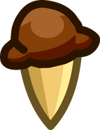 The Chocolate Ice Cream Emote that could be used by pressing E and W