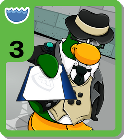 EPF Agents - 2011 Topps Club Penguin Card-Jitsu Water Second Wave