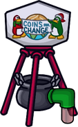 What the Coins for Change Station looked like in 2012.