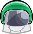 Green Bobsled Helmet