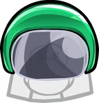 Green Bobsled Helmet