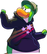 As seen in issue 523 of the Club Penguin Times, along with a Custom Hoodie