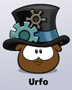 Brown Puffle when poked