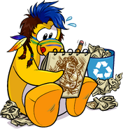 A designer designing this item and The Pirateer, seen in issue 297 of the Club Penguin Times