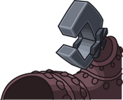 Protobot's left arm in the Lodge Attic