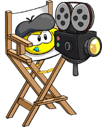 A Yellow Puffle directing