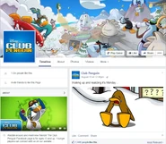 Club Penguin's former Official Facebook page