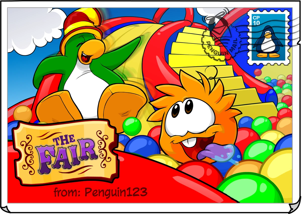 The Fair postcard Club Penguin Wiki Fandom