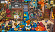 cafetería en el 7°aniversario de club penguin