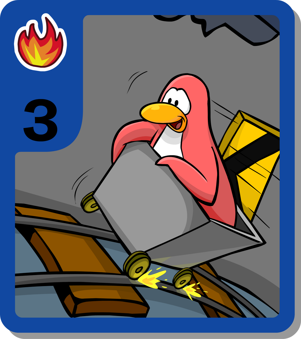 Disney TOPPS Club Penguin Trading Card Power Card Switc
