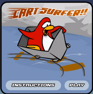 The old Cart Surfer title screen from 2006–2011