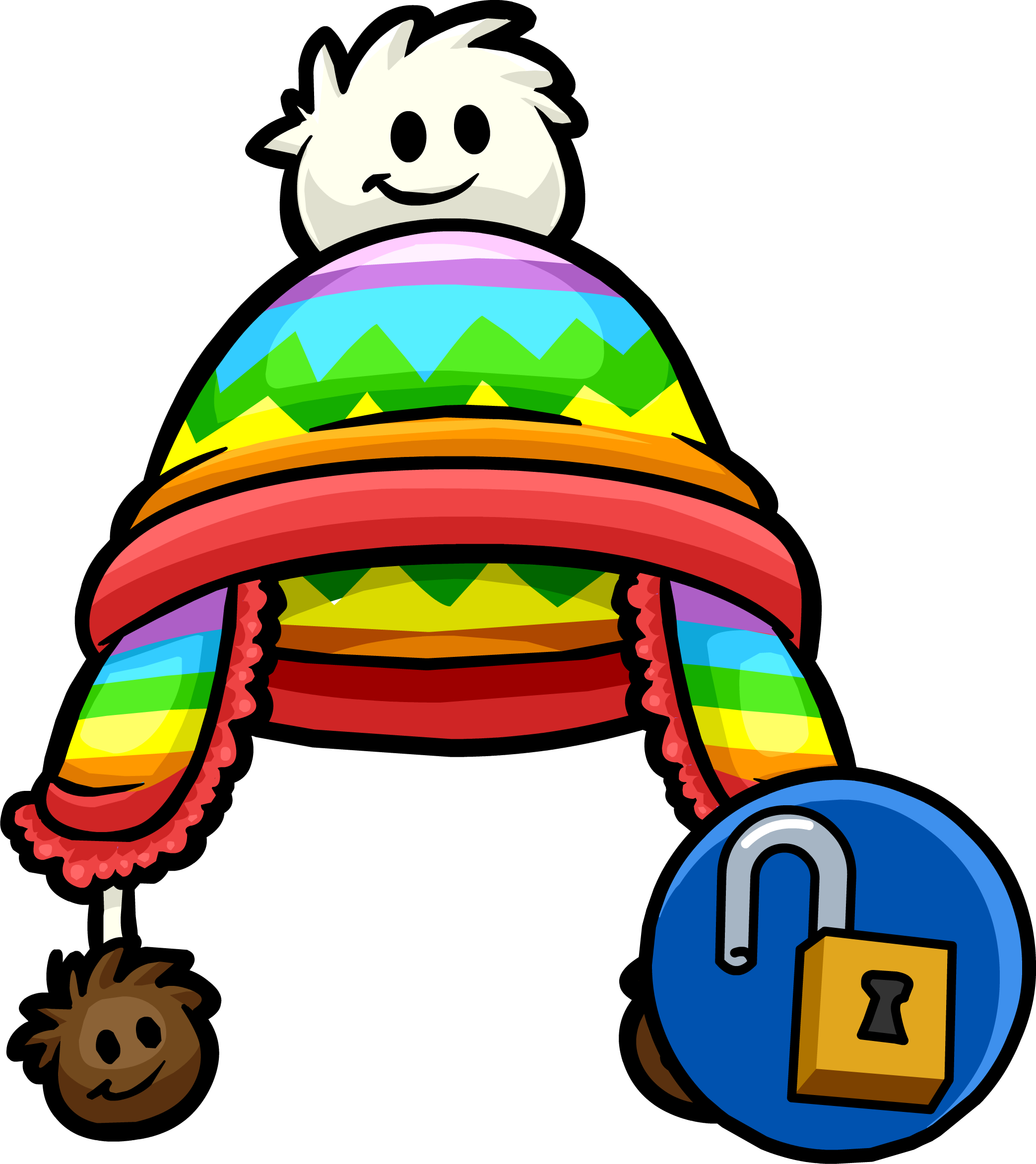 Rainbow Puffle Toque Club Penguin Wiki Fandom Download rainbow png free icons and png images. rainbow puffle toque club penguin