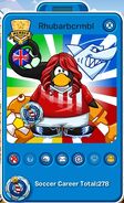 Tarjeta de jugador de Rhubarbcrmbl (durante la Copa Club Penguin)