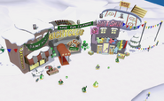 The Town Center as seen in Club Penguin: Game Day!