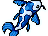 Blue Fish Pin
