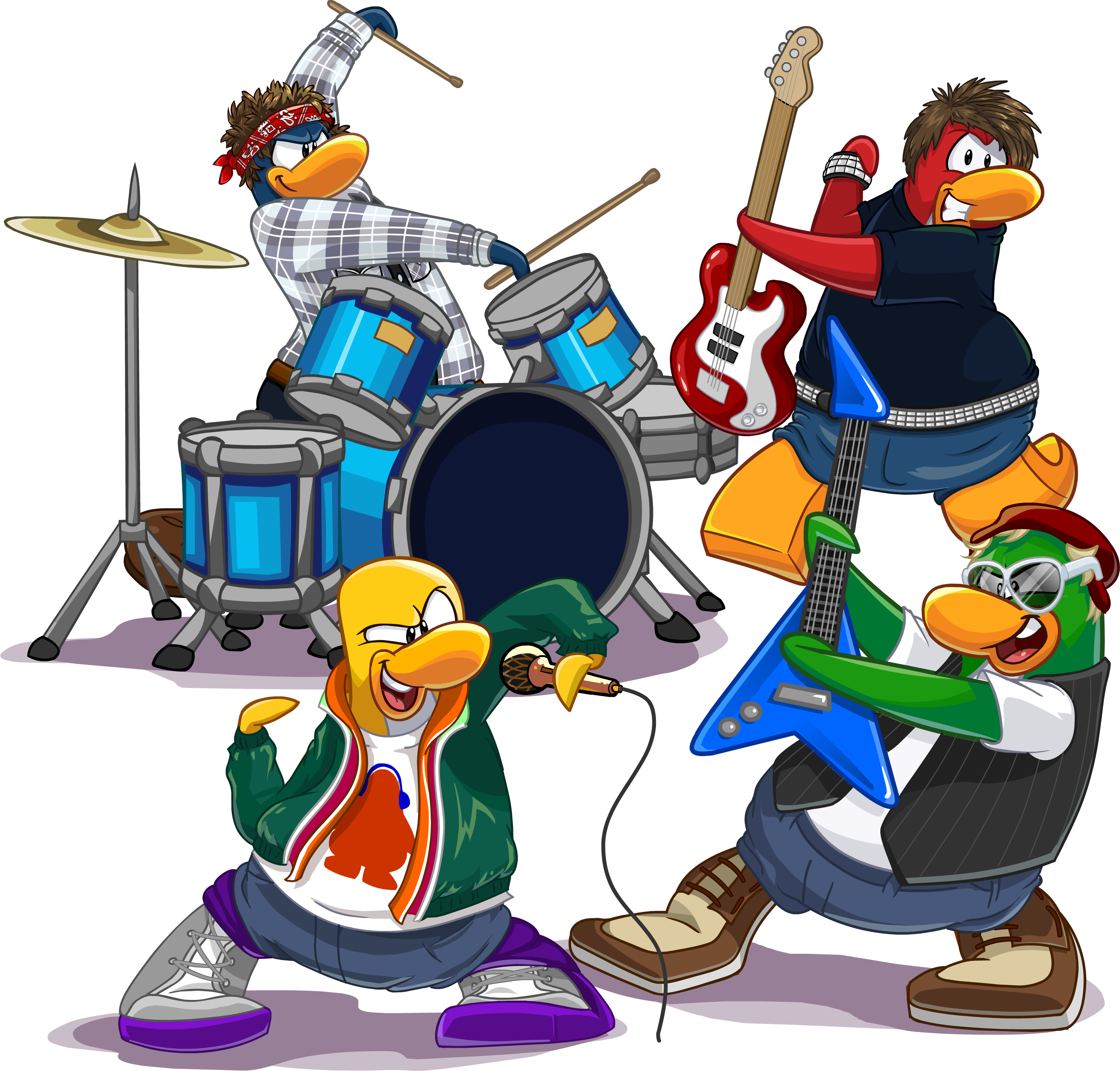 Introducir 36+ imagen club penguin banda