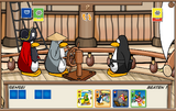 The picture shows Sensei using a power card featuring Rockhopper.