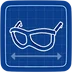 Blueprint Thick-Frame Glasses icon