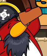 Rockhopper, drinking his smoothie.