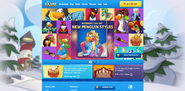 The first homepage screen advertising the May 2015 Penguin Style release, showing items related to the party