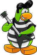 As seen in issue 197 of the Club Penguin Times, along with The Rocker and Sailor's Shirt