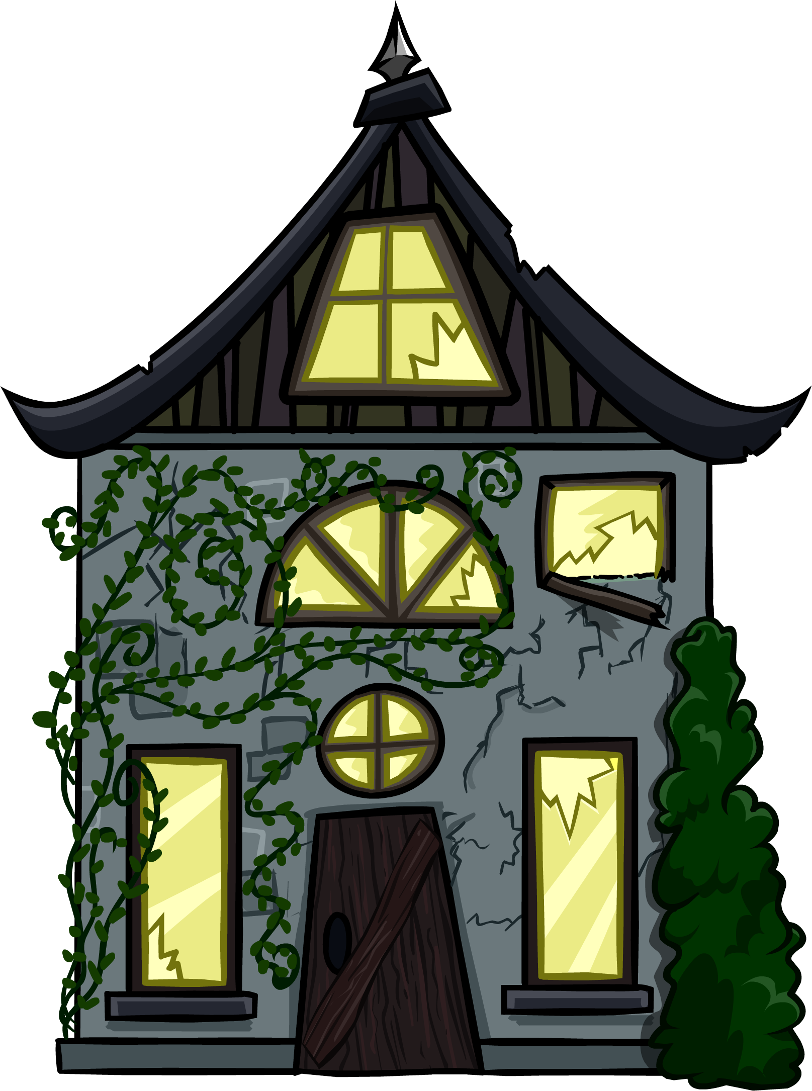Creepy Cottage Cut-Out | Club Penguin Wiki | Fandom