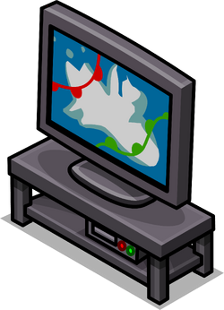 flat screen tv on stand clipart