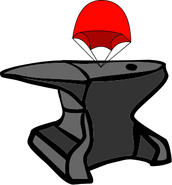 Unused temporary anvil obstacle