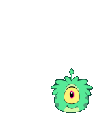A Green Alien Puffle digging