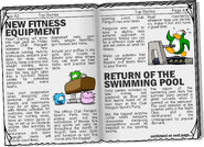 Issue 44 ("RETURN OF THE SWIMMING POOL" section)