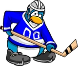 As seen on the Ice Hockey postcard, along with the Hockey Helmet, Blue Hockey Jersey, and Ice Skates