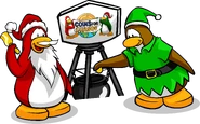 As seen in the Yearbook 2007-2008, along with the Santa Hat, Santa Beard, Bell, and Elf Suit