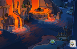 Operation Puffle Lava Cliffs