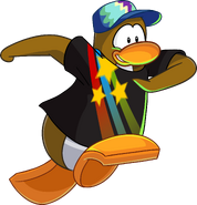 As seen in issue #413 of the Club Penguin Times, along with the Retro Cap