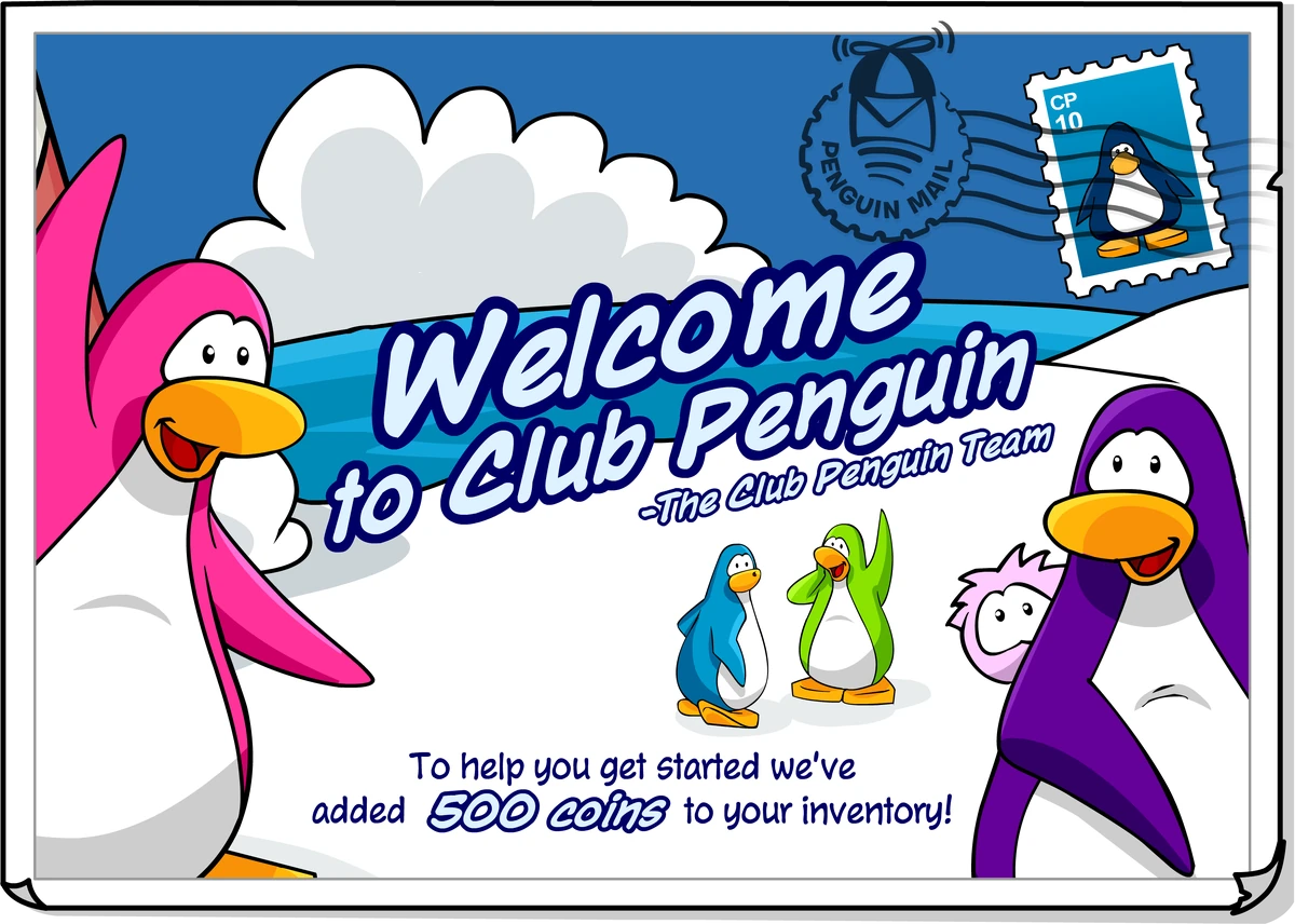 to CP postcard Club Penguin Wiki Fandom