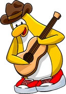 Franky playing the guitar